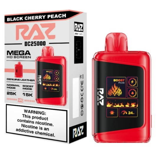 Black Cherry Peach – RAZ Vape DC25000: Razz