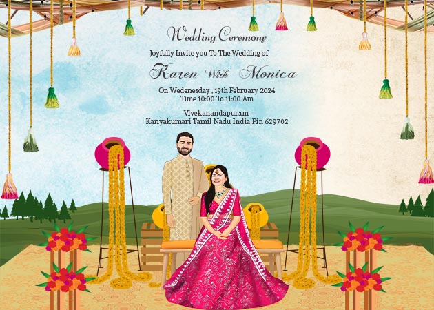 <p>Personalize your <a href="https://www.craftyartapp.com/k/online-indian-wedding-card-maker-free" target="_blank"><strong>wedding with stunning Indian