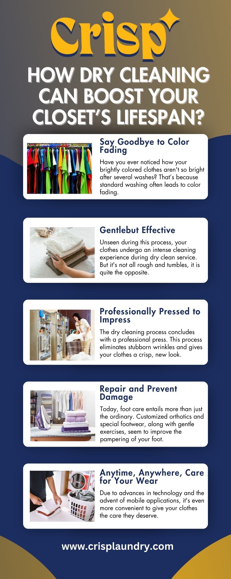 Dry cleaning protects fabrics, preserves vibrant colors, and